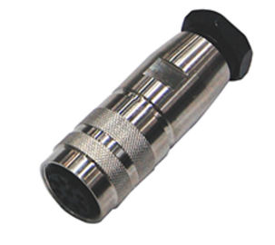 IP68 IP67 socket Panel mount M12 M16 AISG 5 pin solder type circular connector
