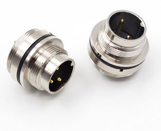 M / F Waterproof Moulding Solderness AISG Connector Male To Female M12 8pin