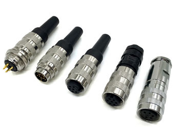 IP68 IP67 socket Panel mount M12 M16 AISG 5 pin solder type circular connector