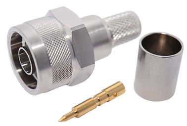 RF Connector, N-Type Straight Crimp Male for LMR-400, 50 Ohm