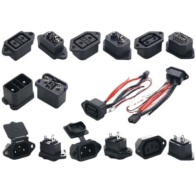 40A 500V Waterproof LEV Charging Connector with 2+4 Pin Signal Socket | RitianLink
