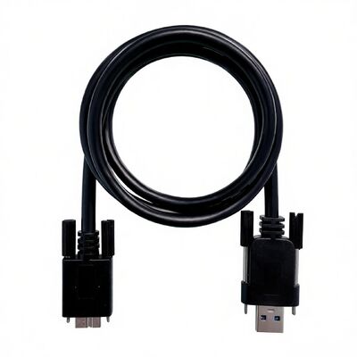 Cable de visão de alta flexibilidade USB 3.0 Micro-B a Tipo-A de nível industrial com fechaduras de parafuso duplo