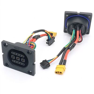 Conector híbrido de veículos elétricos 3+10 pines para BMS e carregamento IP67 resistente à água
