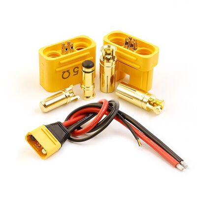 Conector de alta corrente da tomada de aviação anti-faísca AS150U com pinos de sinal no. 8 cabo de silicone