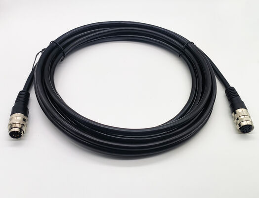 A montagem de cabo AISG de alto desempenho possui um conector circular de 5 pinos
