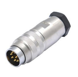 anti conector circular do sensor AISG do metal do projeto M16 8pin do parafuso de travamento da vibração ip67