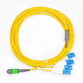 Cabo de remendo de fibra ótica de MPO, 8F APC (F) - cabo da manutenção programada 3M Fiber Optic Patch de LC/UPC