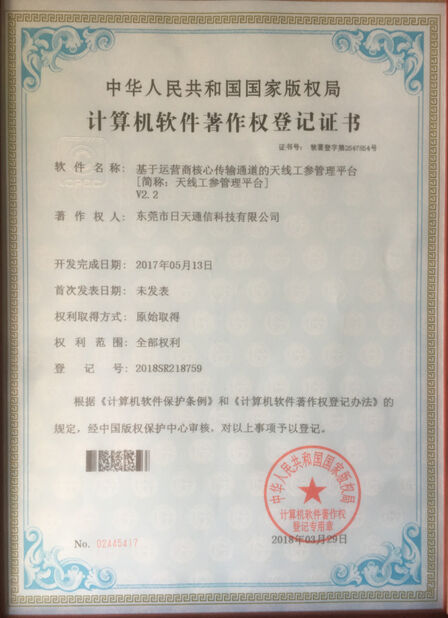 CHINA Dongguan RitianLink Technology Co., Ltd. Certificações