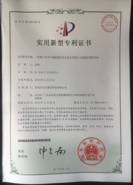 CHINA Dongguan RitianLink Technology Co., Ltd. Certificações
